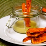 Oven Sweet Potato Fries with Maple Mustard Dipping Sauce