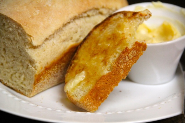 English Muffin Bread with Honey Butter