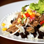 Chipotle Shredded Beef with Corn Salsa