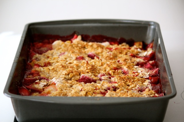 Strawberry Rhubarb Crumble photo Strawberry Rhubarb Crumble