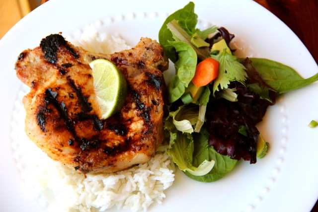 Lemongrass Grilled Pork Chops