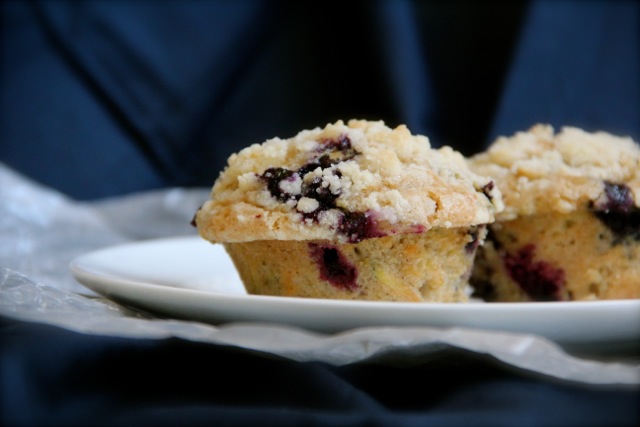 Blueberry Zucchini Muffins via Alaska from Scratch