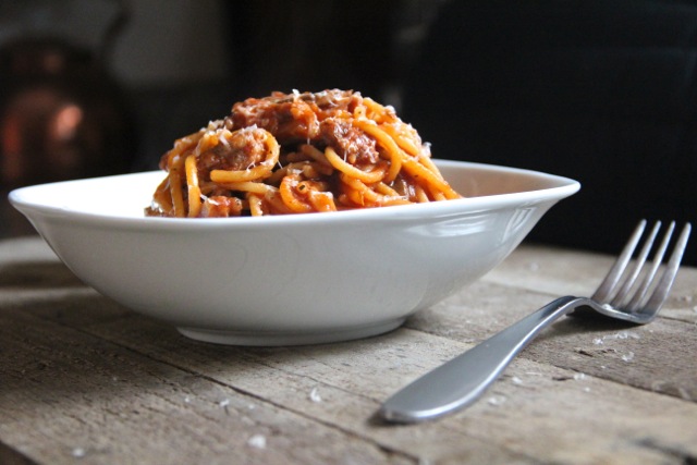 One Pot Spaghetti with Mushrooms