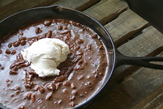 Warm Chocolate Skillet Cake photo Warm Chocolate Skillet Cake
