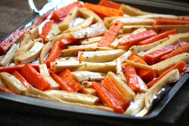 Maple Roasted Carrots & Parsnips photo Maple Roasted Carrots & Parsnips