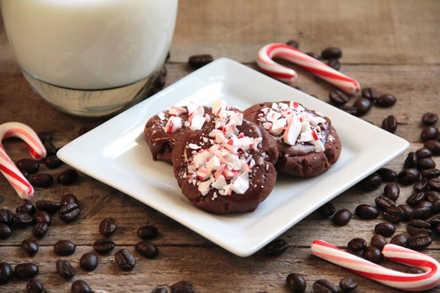 Holiday Dessert Idea: Peppermint Mocha Shortbread Cookie Recipe by Alaska from Scratch via lilblueboo.com