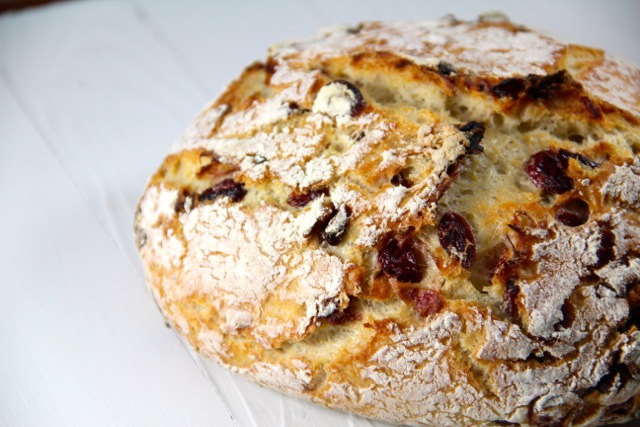 Cranberry Orange Dutch Oven Crusty Bread