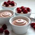 Chocolate Cheesecake Mousse with Raspberries