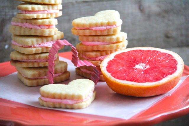 Ruby Red Grapefruit Sandwich Cookies