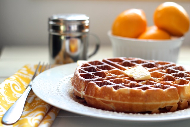 Meyer Lemon Buttermilk Waffles