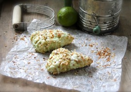Coconut Lime Greek Yogurt Scones