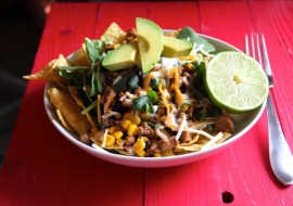Ground Turkey Taco Salad with Corn & Black Beans