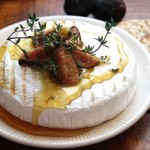 Grilled Brie with Figs & Thyme Honey