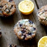 Lemon Blueberry Muffins with Cinnamon Crumble Topping