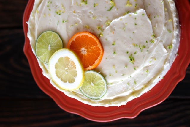 lemon lime cake with cream cheese frosting