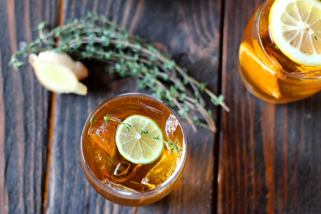 Iced Tea with Ginger
