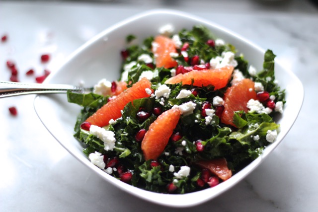 kale salad with goat cheese