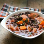 Smoky Black Bean & Sweet Potato Soup