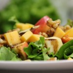 Apple & Cheddar Green Salad with Balsamic Vinaigrette