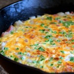 Ham, Cheddar & Potato Frittata