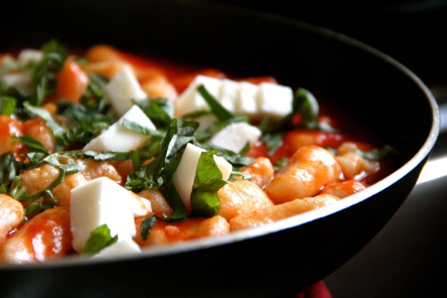 Ricotta Gnocchi with Fresh Basil and Mozzarella via Alaska from Scratch