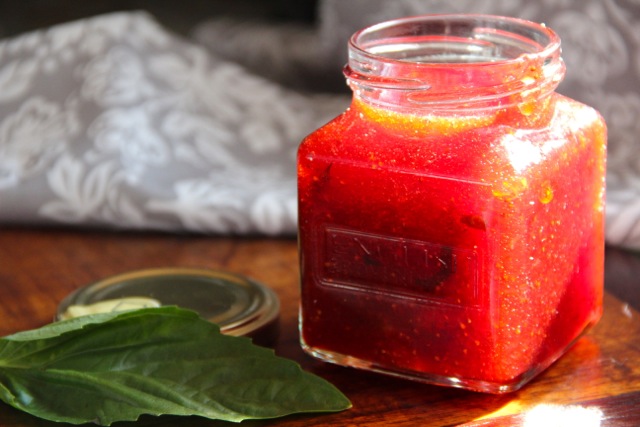 Strawberry Basil Jam via Alaska from Scratch