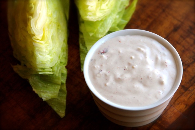 Chipotle Bleu Cheese Dressing via Alaska from Scratch