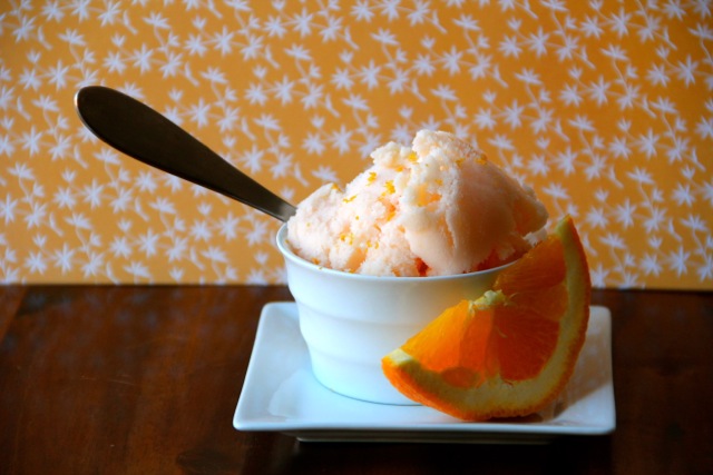 Orange Buttermilk Sorbet via Alaska from Scratch