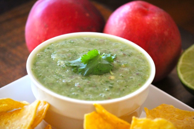 White Nectarine Salsa via Alaska from Scratch