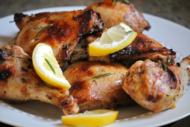 Lemon Rosemary Roasted Chicken via Alaska from Scratch