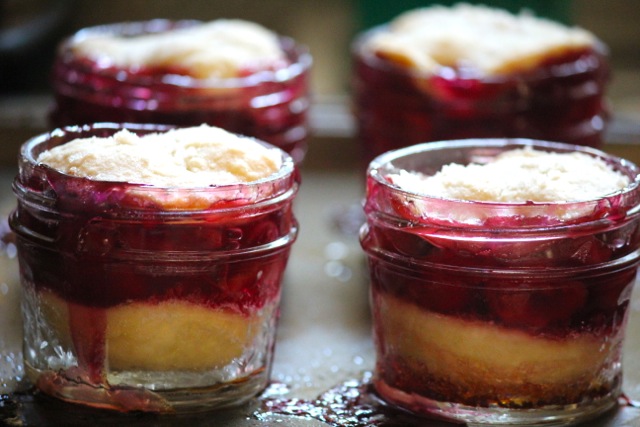 Mason Jar Cherry Pies via Alaska from Scratch