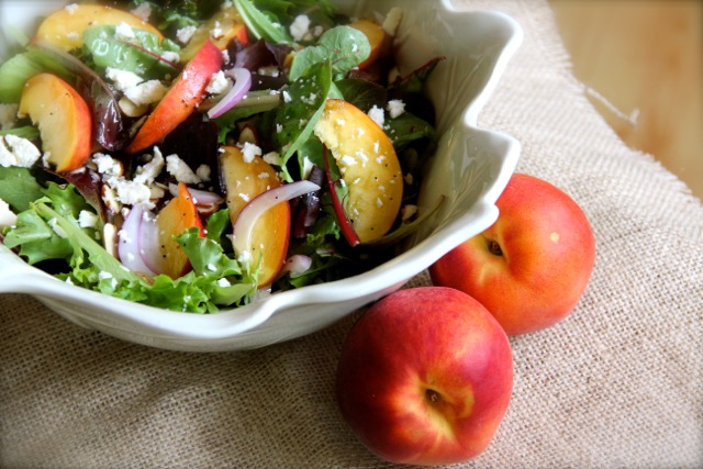 Just Peachy Summer Salad via Alaska from Scratch