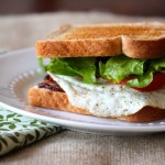 BLT Sandwiches with Sunny Side Up Eggs