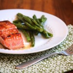 Honey Glazed Salmon with Brown Butter Lime Sauce