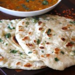 Homemade Naan with Garlic & Cilantro