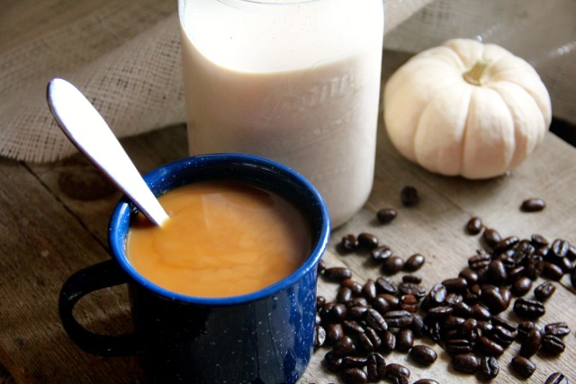 Pumpkin Spice Coffee Creamer via Alaska from Scratch