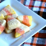 Mini Sugared Candy Corn Cookies