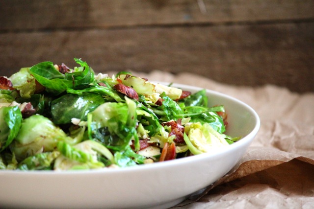 Brussels Sprouts with Bacon & Hazelnuts via Alaska from Scratch