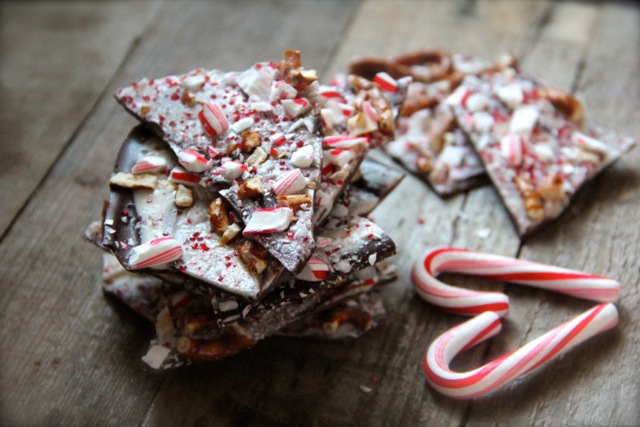 Pretzel Peppermint Bark via Alaska from Scratch