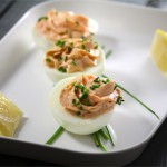 Smoked Salmon Deviled Eggs