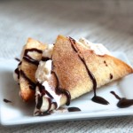 Ice Cream Tacos with Cinnamon Sugar Wonton Shells