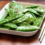 Garlic Sesame Snow Peas