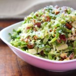 Shredded Brussels Sprout Salad with Citrus Vinaigrette