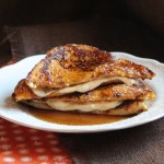 Pumpkin French Toast Stuffed with Orange Cream Cheese