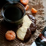 Chocolate-Dipped Almond & Orange Shortbread