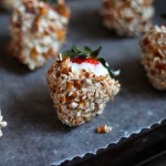 Pretzel-Dipped White Chocolate Covered Strawberries