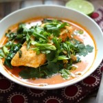 Poached Halibut in Thai Coconut Curry Broth