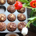 Banana Nutella Swirl Muffins