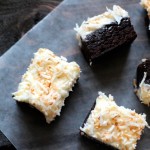 Toasted Coconut Frosted Brownies