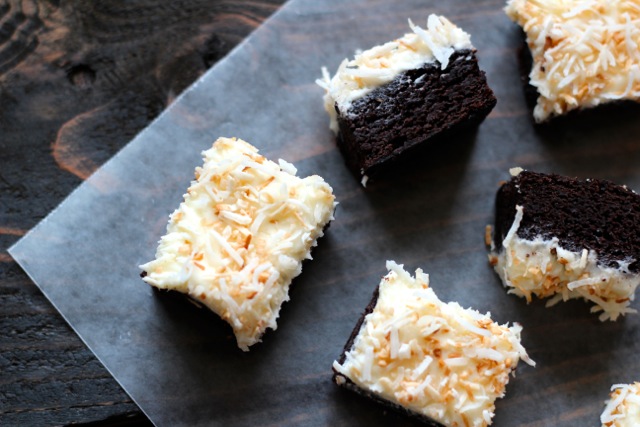 coconut brownies